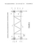 Pivoting Horizontal and Vertical Scaffold Members and a Method of Erecting     an Offset Scaffold Platform diagram and image