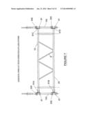 Pivoting Horizontal and Vertical Scaffold Members and a Method of Erecting     an Offset Scaffold Platform diagram and image