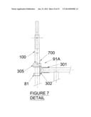 Pivoting Horizontal and Vertical Scaffold Members and a Method of Erecting     an Offset Scaffold Platform diagram and image