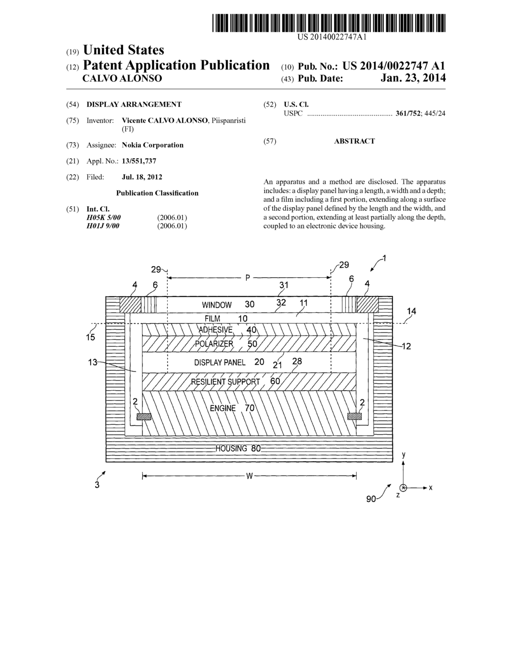 Display Arrangement - diagram, schematic, and image 01