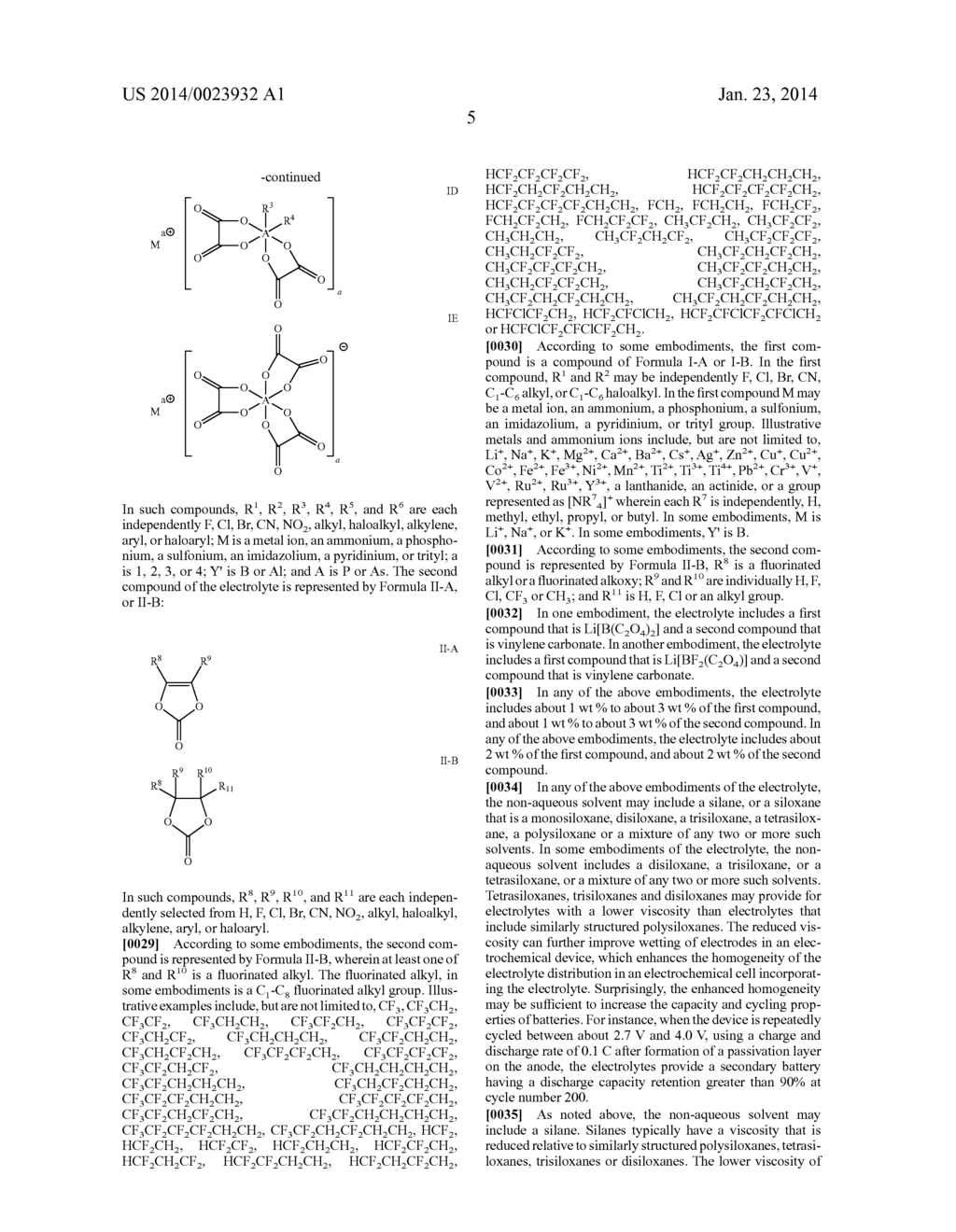 NON-AQUEOUS ELECTROLYTES FOR ELECTROCHEMICAL CELLS - diagram, schematic, and image 11