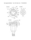 DENTURE SYSTEM, ENGAGEMENT PIECE USED FOR DENTURE SYSTEM, METHOD FOR     PRODUCING DENTURE BASE AND DENTURE diagram and image