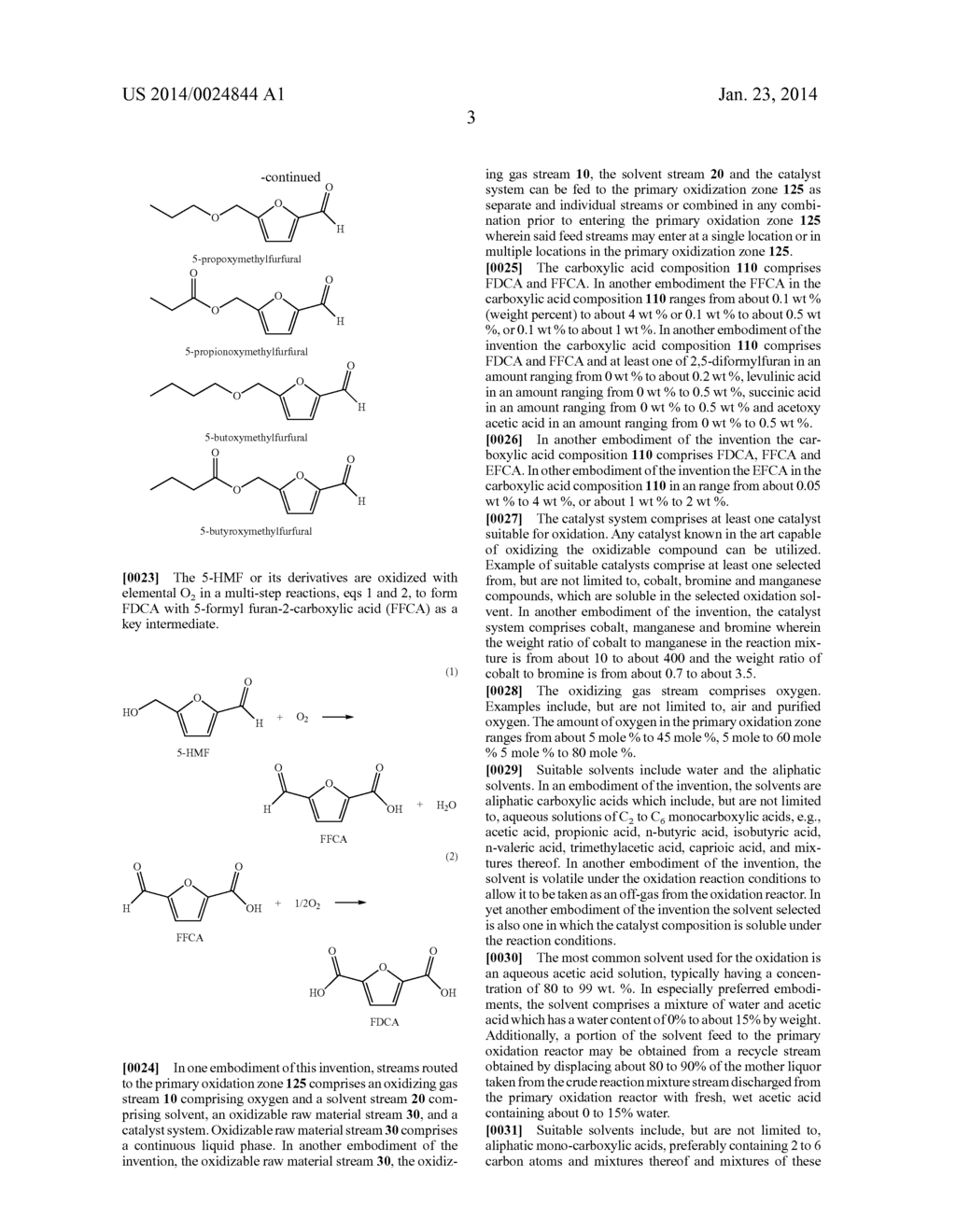 OXIDATION PROCESS TO PRODUCE A PURIFIED CARBOXYLIC ACID PRODUCT VIA     SOLVENT DISPLACEMENT AND POST OXIDATION - diagram, schematic, and image 06