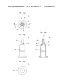 BARREL WITH CAP, PRE-FILLED SYRINGE, AND CAP WITH CONNECTOR diagram and image