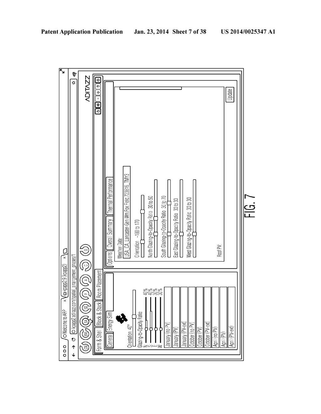 SYSTEM AND METHOD FOR EVALUATING THE ENERGY USE OF MULTIPLE DIFFERENT     BUILDING MASSING CONFIGURATIONS - diagram, schematic, and image 08