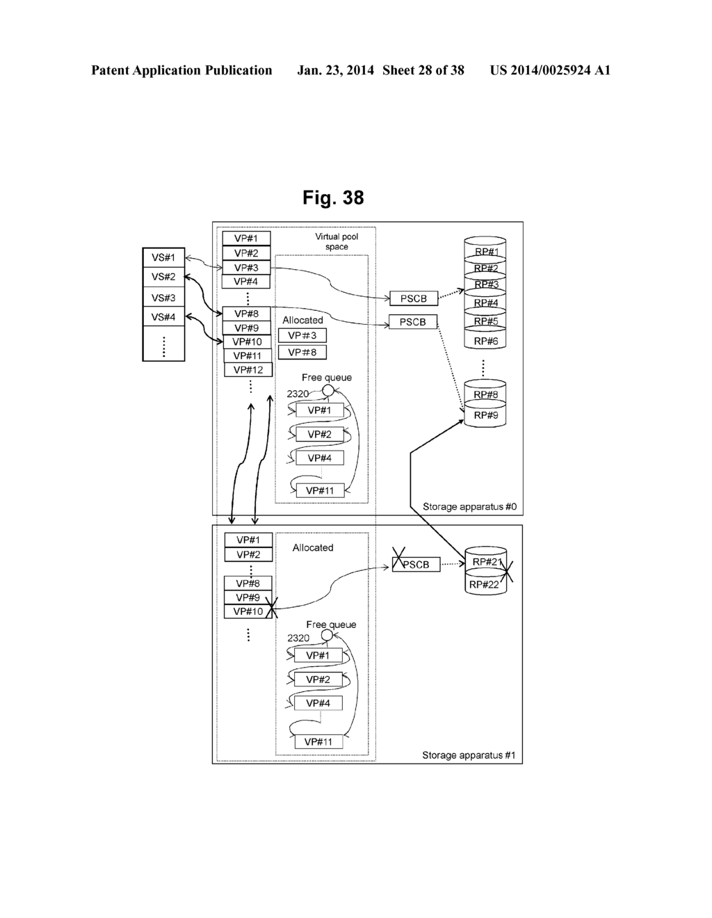 STORAGE SYSTEM INCLUDING MULTIPLE STORAGE APPARATUSES AND POOL     VIRTUALIZATION METHOD - diagram, schematic, and image 29