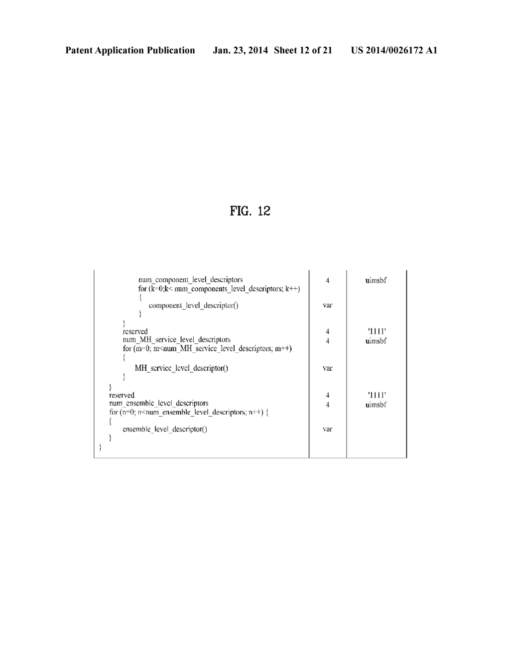 METHOD FOR MAPPING BETWEEN SIGNALING INFORMATION AND ANNOUNCEMENT     INFORMATION AND BROADCAST RECEIVER - diagram, schematic, and image 13