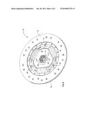 FRICTION CLUTCH PLATE WITH DAMPING SPRINGS diagram and image