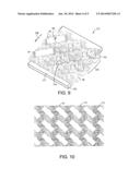 MODULAR CONVEYOR BELT WITH EXTENDED RAISED RIBS diagram and image