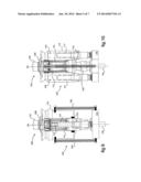 MODULAR RECEPTACLE FORMED BY A PLURALITY OF AXIALLY-NESTABLE CONTAINERS,     AND METHOD FOR PRODUCING SUCH CONTAINERS BY MEANS OF THE BLOW-MOULDING OF     A PREFORM diagram and image