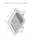 PROCESS FOR HANDLING OR PROCESSING CONTAINERS FOR MEDICAL OR     PHARMACEUTICAL APPLICATIONS AND CARRIER AND TRANSPORT OR PACKAGING     CONTAINER THEREOF diagram and image