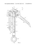 Caddy for grappling hook and deployment spool assembly diagram and image