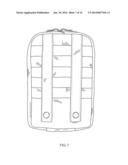 Caddy for grappling hook and deployment spool assembly diagram and image