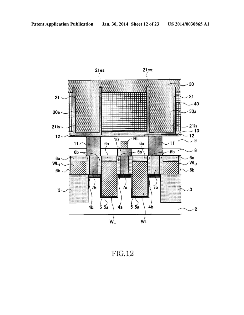 METHOD OF MANUFACTURING SEMICONDUCTOR DEVICE HAVING CYLINDRICAL LOWER     CAPACITOR ELECTRODE - diagram, schematic, and image 13