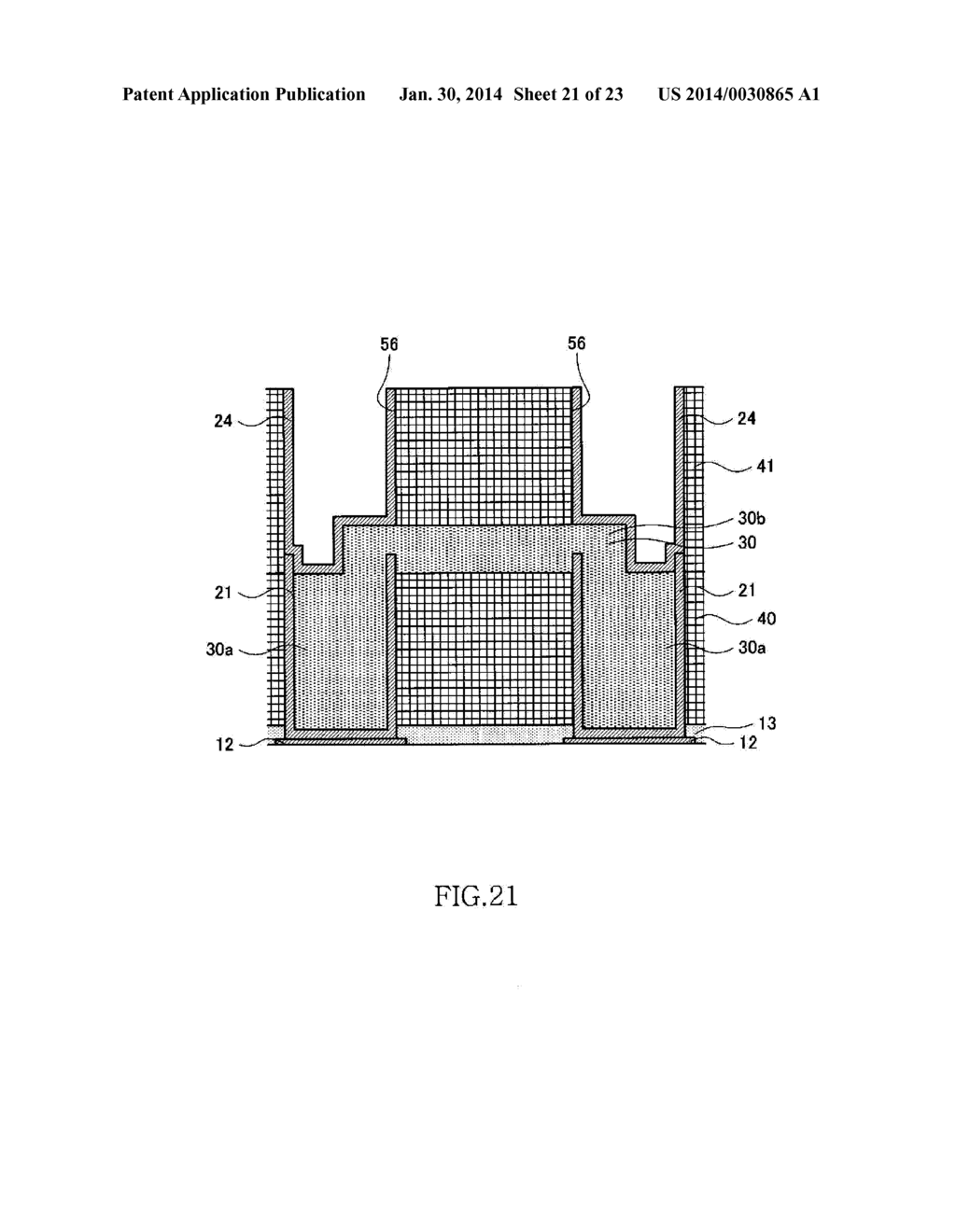 METHOD OF MANUFACTURING SEMICONDUCTOR DEVICE HAVING CYLINDRICAL LOWER     CAPACITOR ELECTRODE - diagram, schematic, and image 22