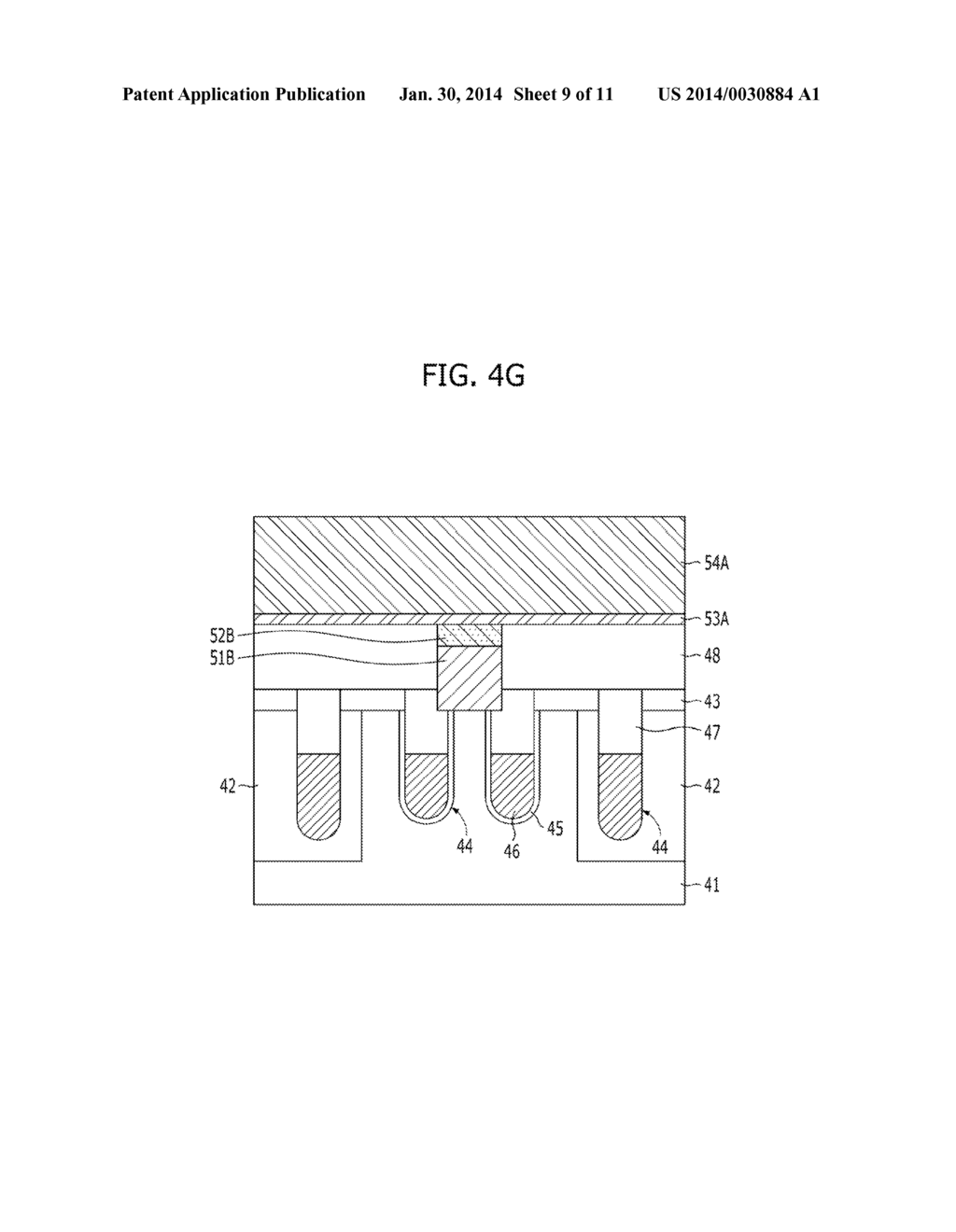 METHOD FOR FABRICATING SEMICONDUCTOR DEVICE INCLUDING SILICON-CONTAINING     LAYER AND METAL-CONTAINING LAYER, AND CONDUCTIVE STRUCTURE OF THE SAME - diagram, schematic, and image 10