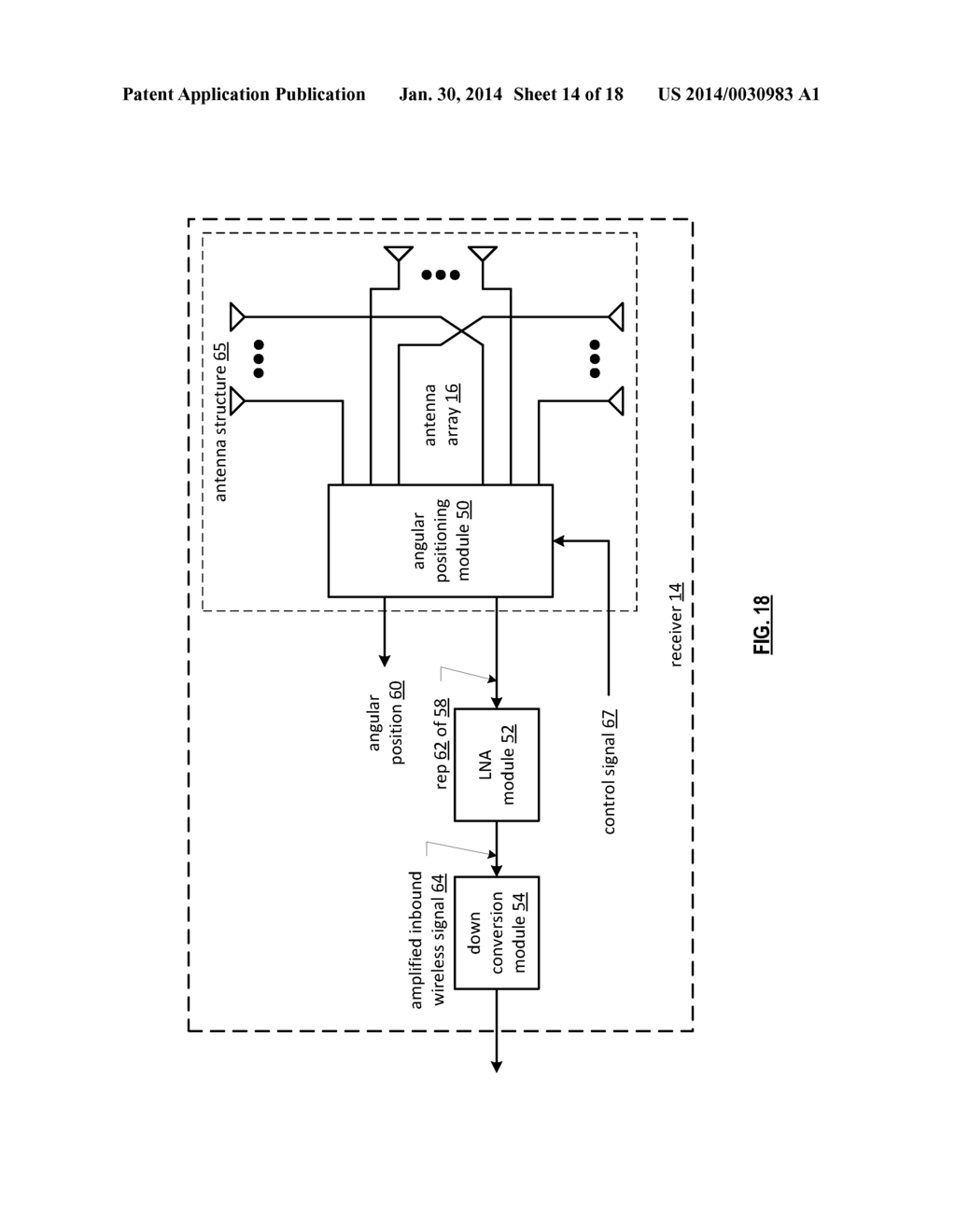 RECEIVER UTILIZING MULTIPLE RADIATION PATTERNS TO DETERMINE ANGULAR     POSITION - diagram, schematic, and image 15