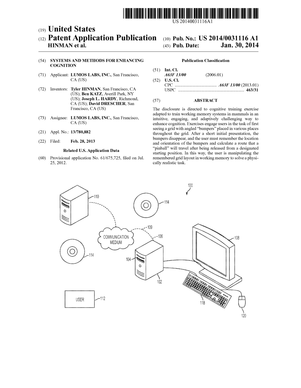 SYSTEMS AND METHODS FOR ENHANCING COGNITION - diagram, schematic, and image 01