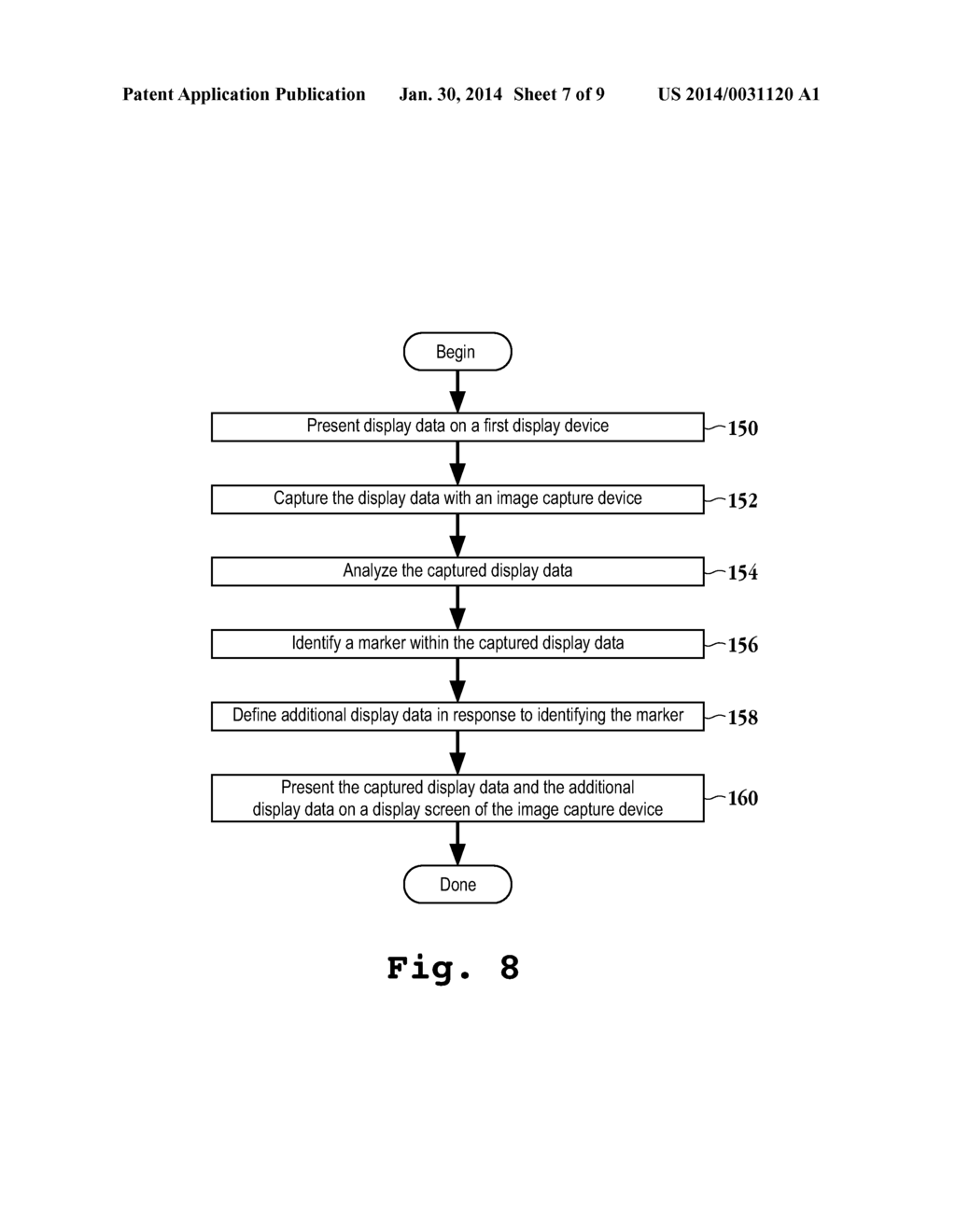 Using a Portable Device to Interface with a Video Game Rendered on a Main     Display - diagram, schematic, and image 08