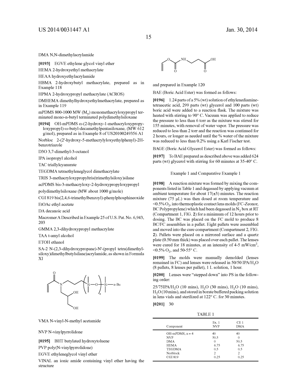 SILICONE HYDROGELS HAVING A STRUCTURE FORMED VIA CONTROLLED REACTION     KINETICS - diagram, schematic, and image 23