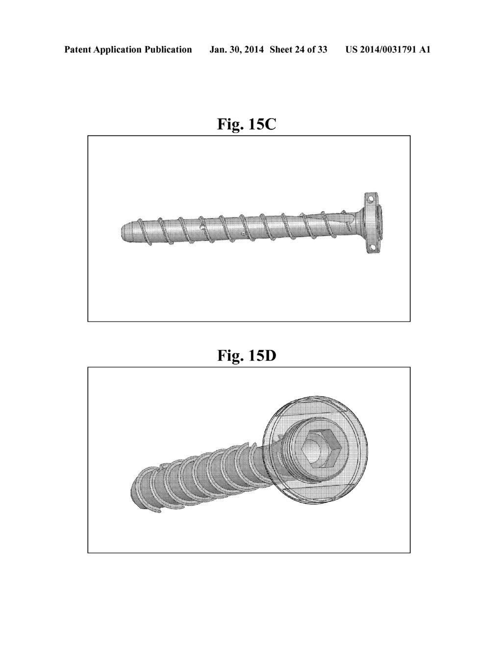 BONE SCREWS AND METHODS OF USE THEREOF - diagram, schematic, and image 25