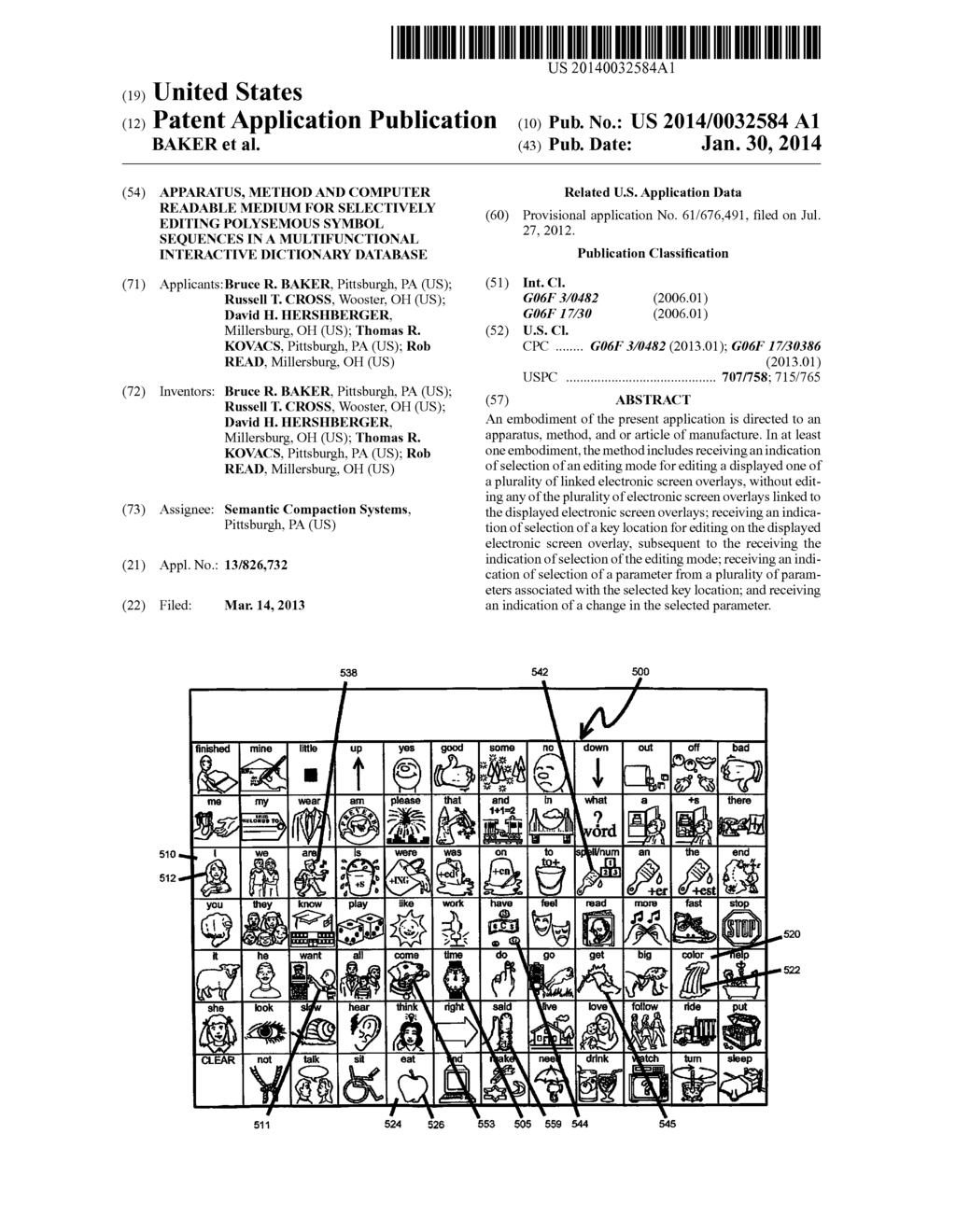 APPARATUS, METHOD AND COMPUTER READABLE MEDIUM FOR SELECTIVELY EDITING     POLYSEMOUS SYMBOL SEQUENCES IN A MULTIFUNCTIONAL INTERACTIVE DICTIONARY     DATABASE - diagram, schematic, and image 01