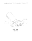 UPWARD EXTENDING BRUSH FOR FLOOR CLEANER diagram and image