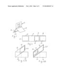 Adhesive retrieval tab for removal of credit card style item diagram and image