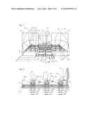 DEVICE FOR TREATMENT OF BULK MATERIAL, A METHOD AS WELL AS A BEAM     CONSTRUCTION INTENDED FOR SAID TREATMENT diagram and image