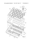 ILLUMINATED KEYBOARD WITH A LIGHT TRANSMISSION CHANNEL diagram and image