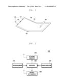 INPUT DEVICE FOR FOLDABLE DISPLAY DEVICE AND INPUT METHOD THEREOF diagram and image