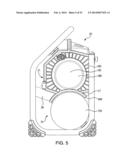 Air ducting shroud for cooling an air compressor pump and motor diagram and image