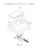 BATTERY COVER LATCHING ASSEMBLY FOR PORTABLE ELECTRONIC DEVICE diagram and image
