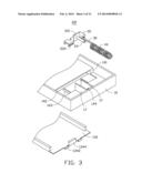 BATTERY COVER LATCHING ASSEMBLY FOR PORTABLE ELECTRONIC DEVICE diagram and image