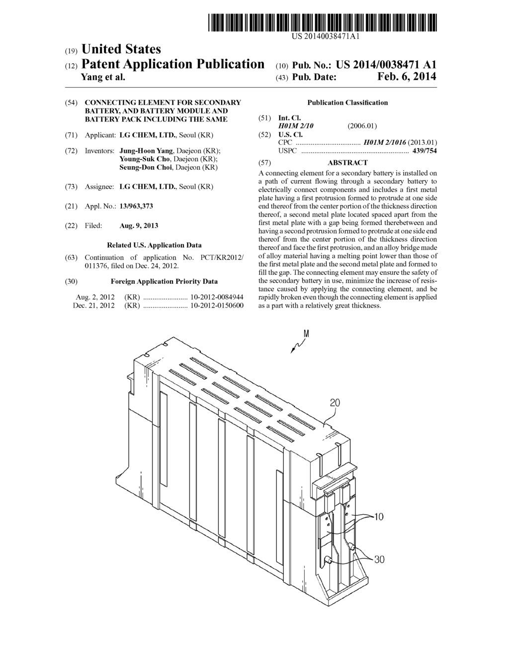 CONNECTING ELEMENT FOR SECONDARY BATTERY, AND BATTERY MODULE AND BATTERY     PACK INCLUDING THE SAME - diagram, schematic, and image 01