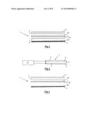 COMPOSITE MATERIAL COMPRISING A LAYER OF POLYMERIC PIEZOELECTRIC MATERIAL     MATCHED WITH A TEXTILE SUBSTRATE AND METHOD FOR MAKING SUCH A COMPOSITE     MATERIAL diagram and image