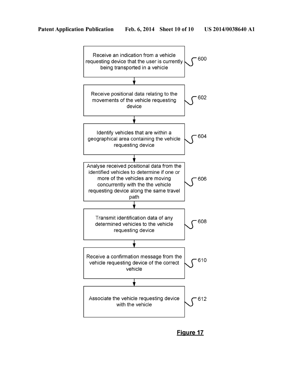 SYSTEM AND METHOD FOR ASSOCIATING DEVICES MOVING ALONG THE SAME TRAVEL     PATH - diagram, schematic, and image 11