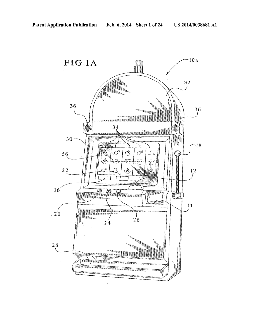 GAMING DEVICE HAVING A PLURALITY OF INTERACTIVE PLAYER-SELECTABLE SYMBOLS - diagram, schematic, and image 02