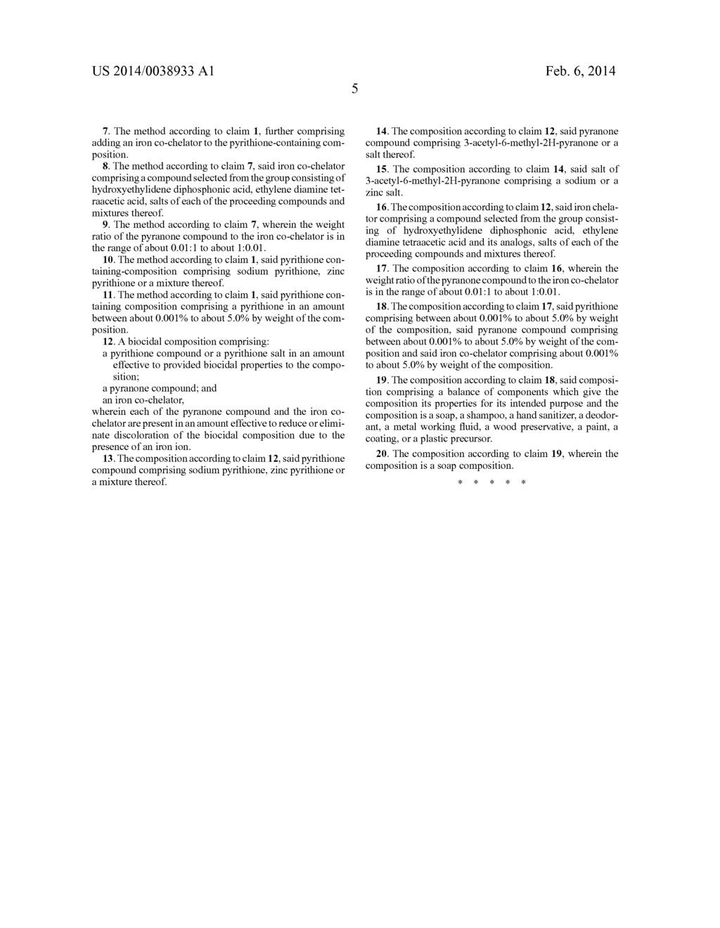 Composition and Method For Preventing Discoloration of Pyrithione     Containing Compositions - diagram, schematic, and image 06