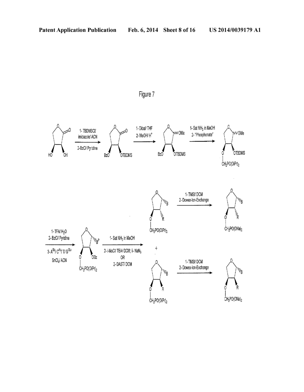 PHOSPHONATE NUCLEOSIDES USEFUL AS ACTIVE INGREDIENTS IN PHARMACEUTICAL     COMPOSITIONS FOR THE TREATMENT OF VIRAL INFECTIONS, AND INTERMEDIATES FOR     THEIR PRODUCTION - diagram, schematic, and image 09