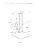 STATION FOR PREPARING ORDERS COMPRISING AT LEAST ONE SHAFT FOR VERTICALLY     ACCUMULATING AND SEQUENTIALLY DISPENSING CONTAINERS diagram and image