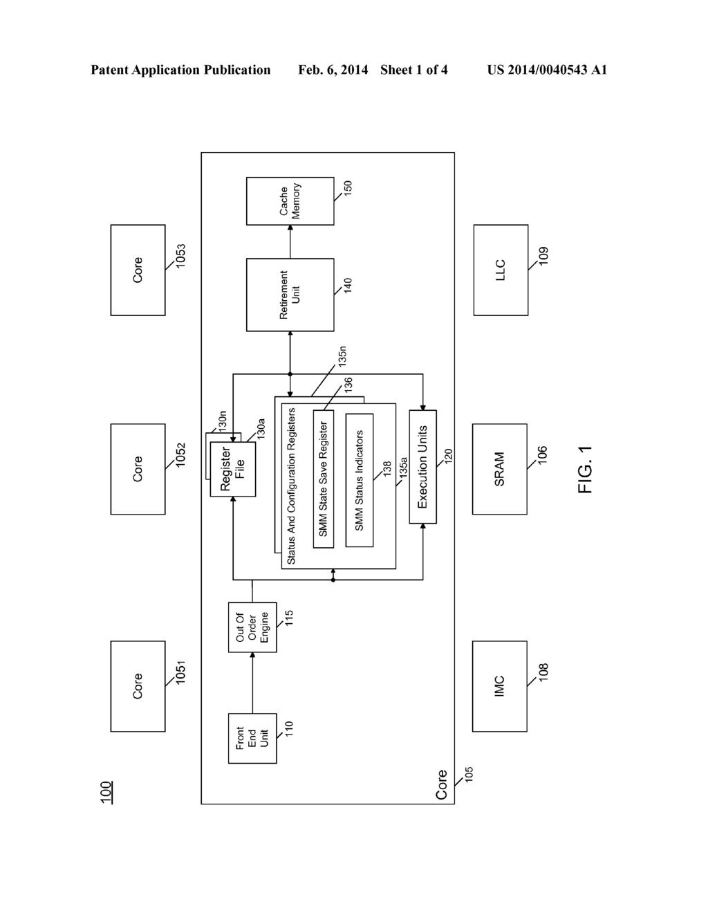 Providing State Storage in a Processor for System Management Mode - diagram, schematic, and image 02