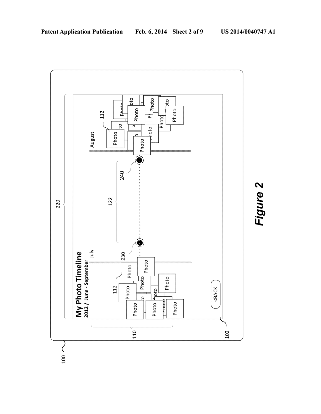 METHOD FOR DISPLAYING CONTENT ITEMS ON AN ELECTRONIC DEVICE - diagram, schematic, and image 03