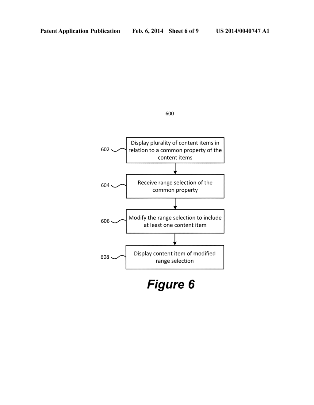 METHOD FOR DISPLAYING CONTENT ITEMS ON AN ELECTRONIC DEVICE - diagram, schematic, and image 07