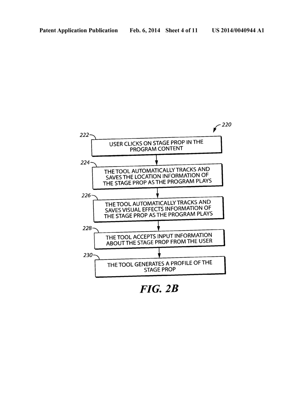 DYNAMIC INSERTION OF CINEMATIC STAGE PROPS IN PROGRAM CONTENT - diagram, schematic, and image 05