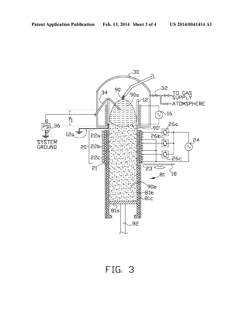 Remote Cool Down of a Purified Directionally Solidified Material From an     Open Bottom Cold Crucible Induction Furnace - diagram, schematic, and image 04