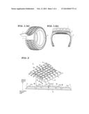 CURED TREAD AND TIRE diagram and image