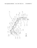 DEVICE FOR REDUCING THE VIBRATIONS OF A TUBE BUNDLE OF A HEAT EXCHANGER     INSIDE ITS SHELL diagram and image