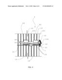 DEVICE FOR REDUCING THE VIBRATIONS OF A TUBE BUNDLE OF A HEAT EXCHANGER     INSIDE ITS SHELL diagram and image