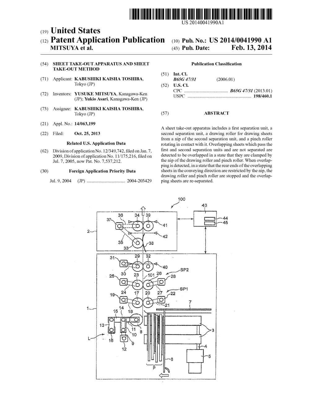 SHEET TAKE-OUT APPARATUS AND SHEET TAKE-OUT METHOD - diagram, schematic, and image 01